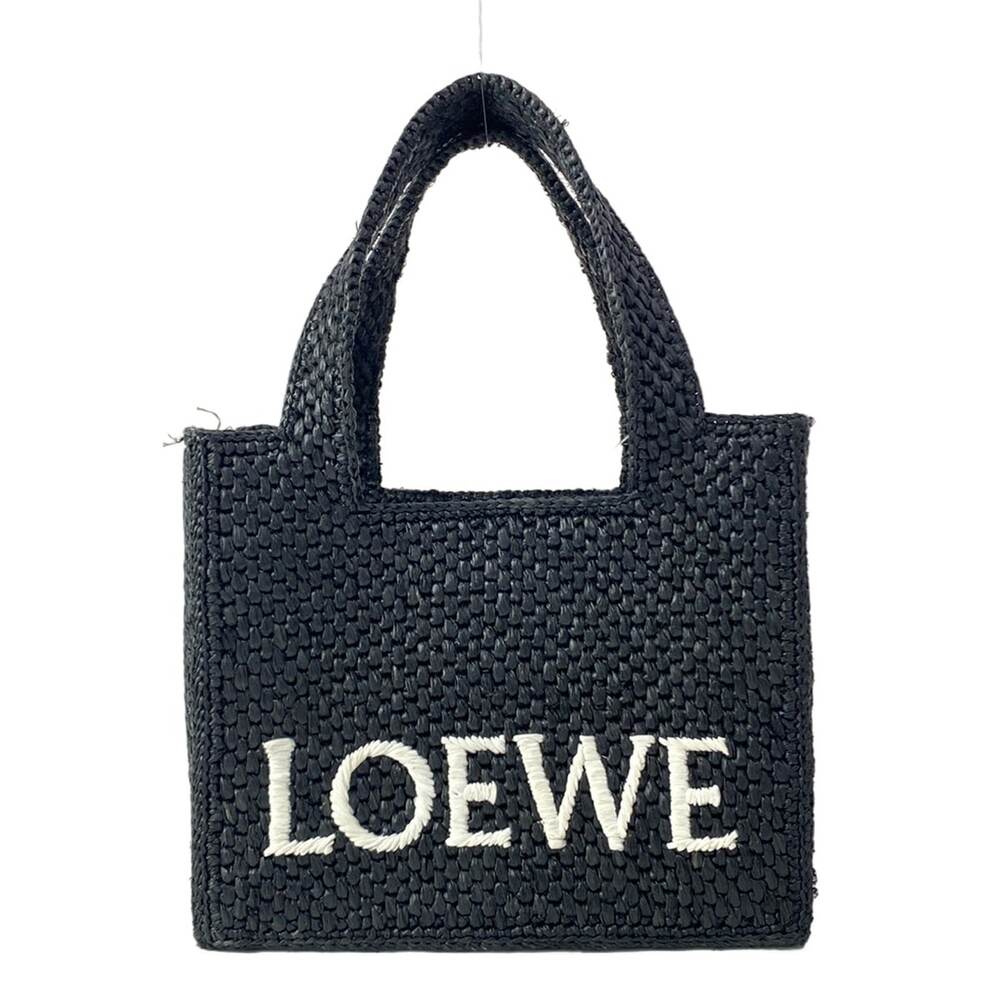 Loewe Font Tote Mini Tote Bag Black White